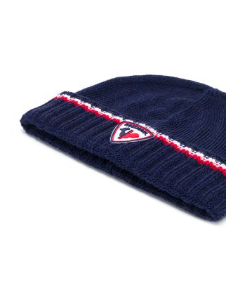 logo patch knitted beanie hat展示图