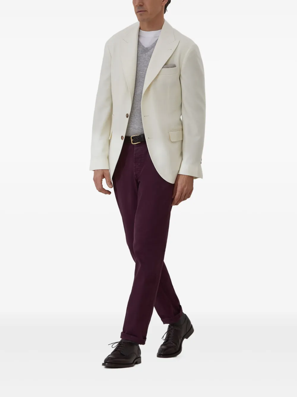 Brunello Cucinelli كنزة برقبة V وأكمام طويلة | كنزات | Image 2