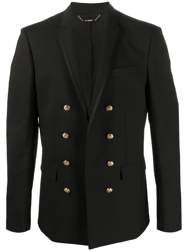 military blazer black