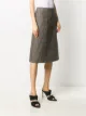 Prada houndstooth-pattern pencil skirt