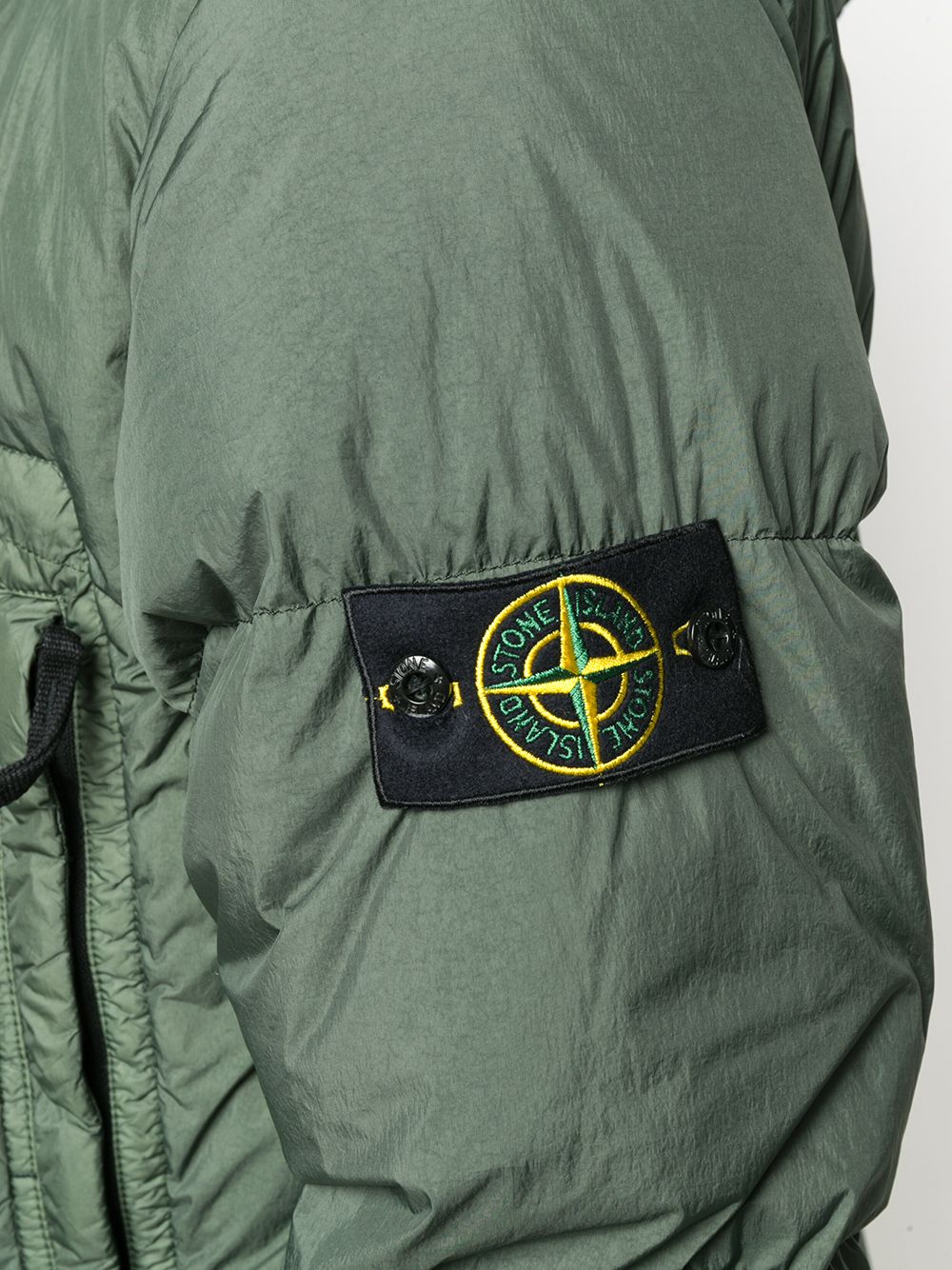 фото Stone island пуховик с капюшоном