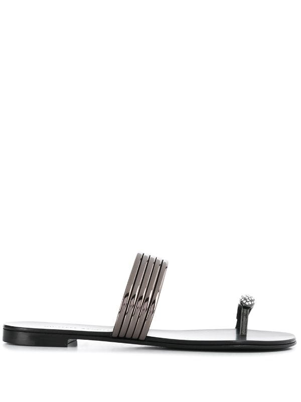 giuseppe zanotti metallic sandals