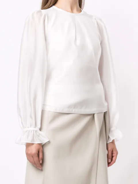 back fastening blouse
