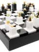 L'Objet 24kt gold stone chess set