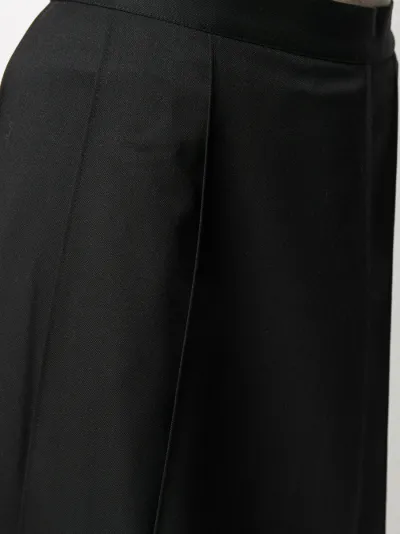 asymmetric pleated skirt trousers | Y-3 