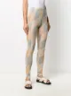 Jil Sander diagonal stripe print leggings