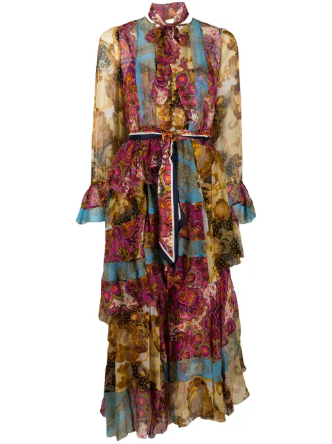 flounce ruffle dress