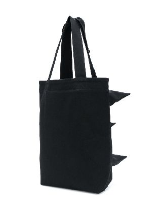 cone-embellished logo tote bag展示图