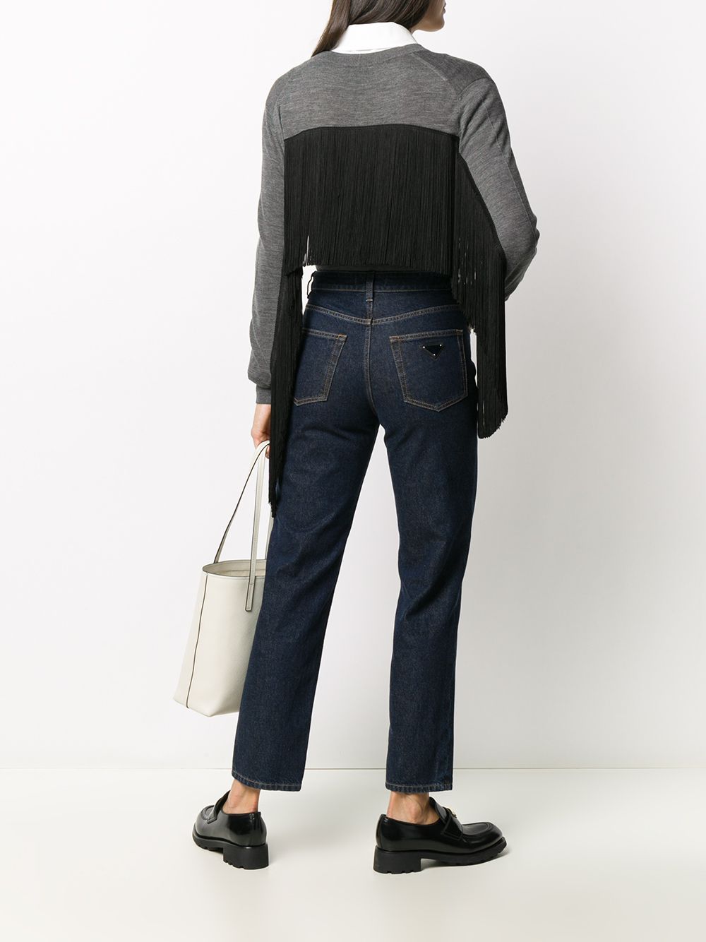 фото Prada укороченные джинсы прямого кроя