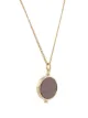 Isabel Marant round stone pendant necklace