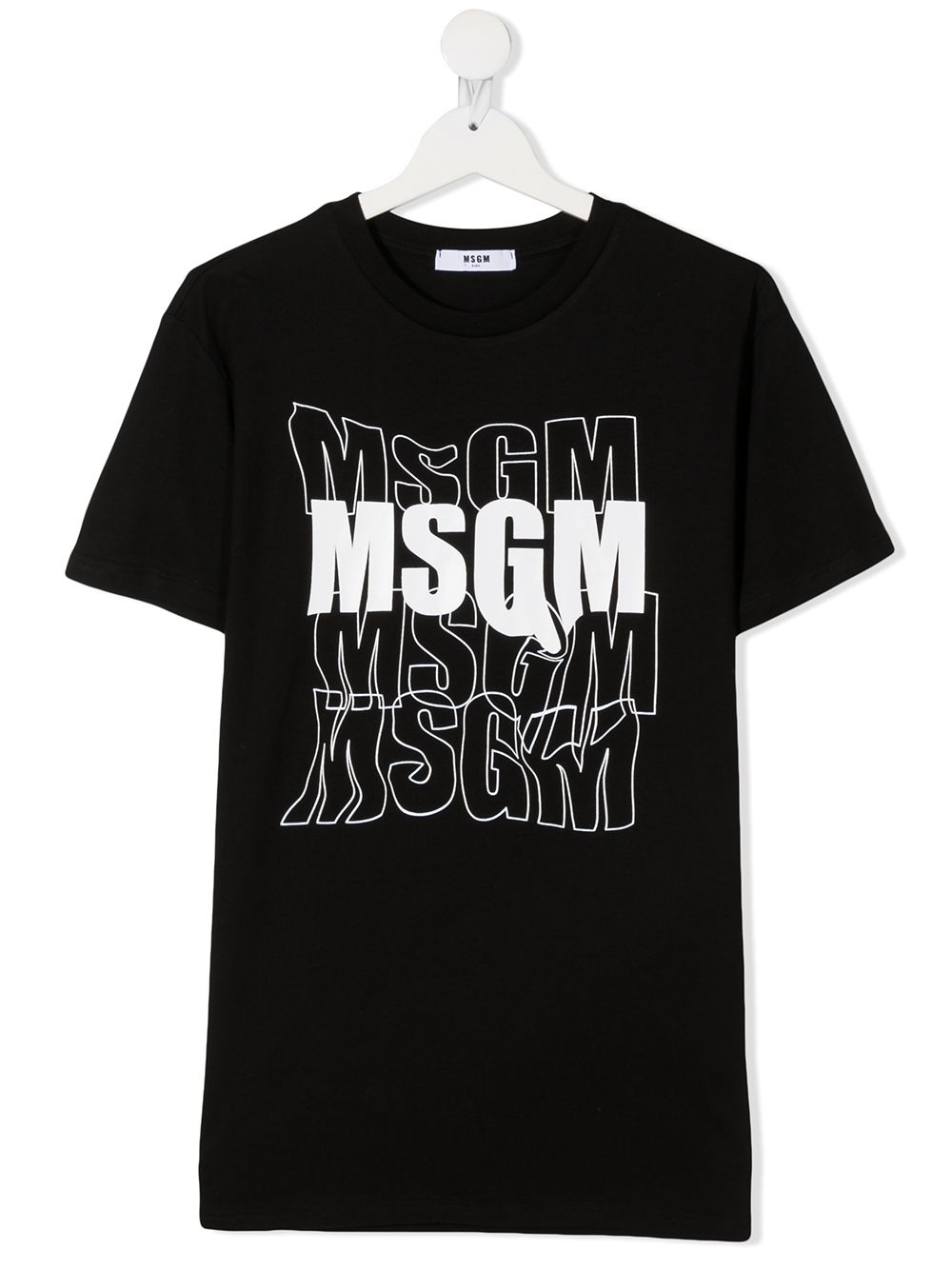 фото Msgm kids футболка с логотипом