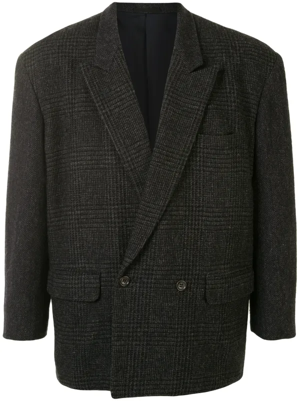Comme Des Garçons Pre Owned Tweed Glen Check Blazer Farfetch Jackor & kavajer från Comme Des Garçons Pre Owned Dam