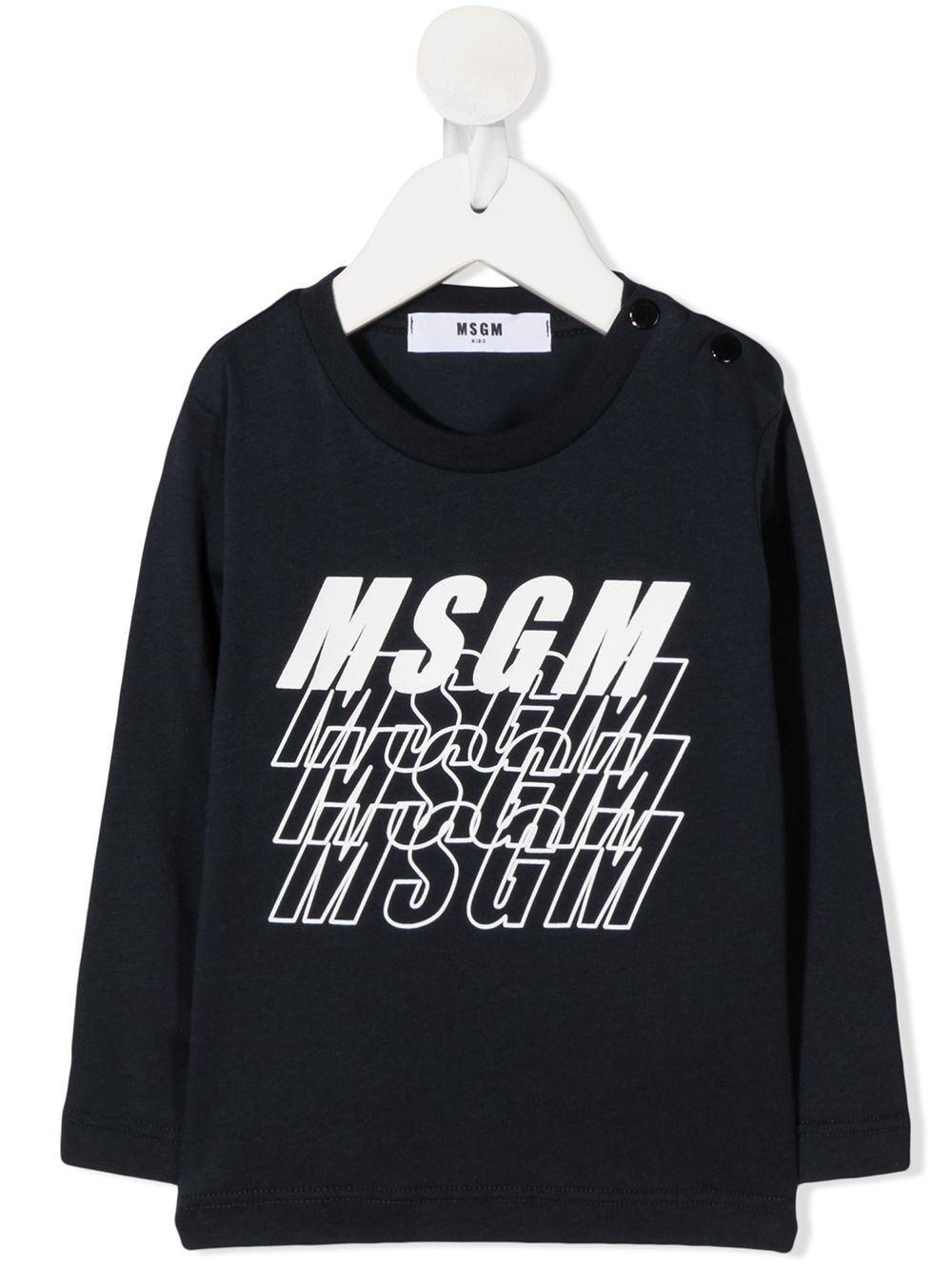 фото Msgm kids футболка с логотипом