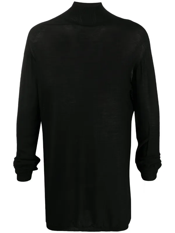 black high neck oversized jumper