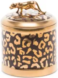 L'Objet leopard candle 10x11cm - Gold