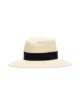 Maison Michel logo ribbon trim fedora hat