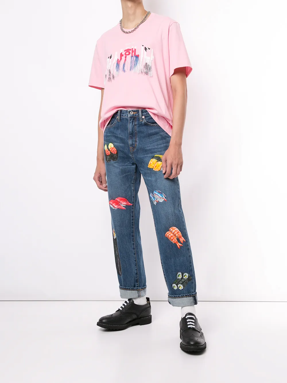 Doublet T-shirt met franje - Roze