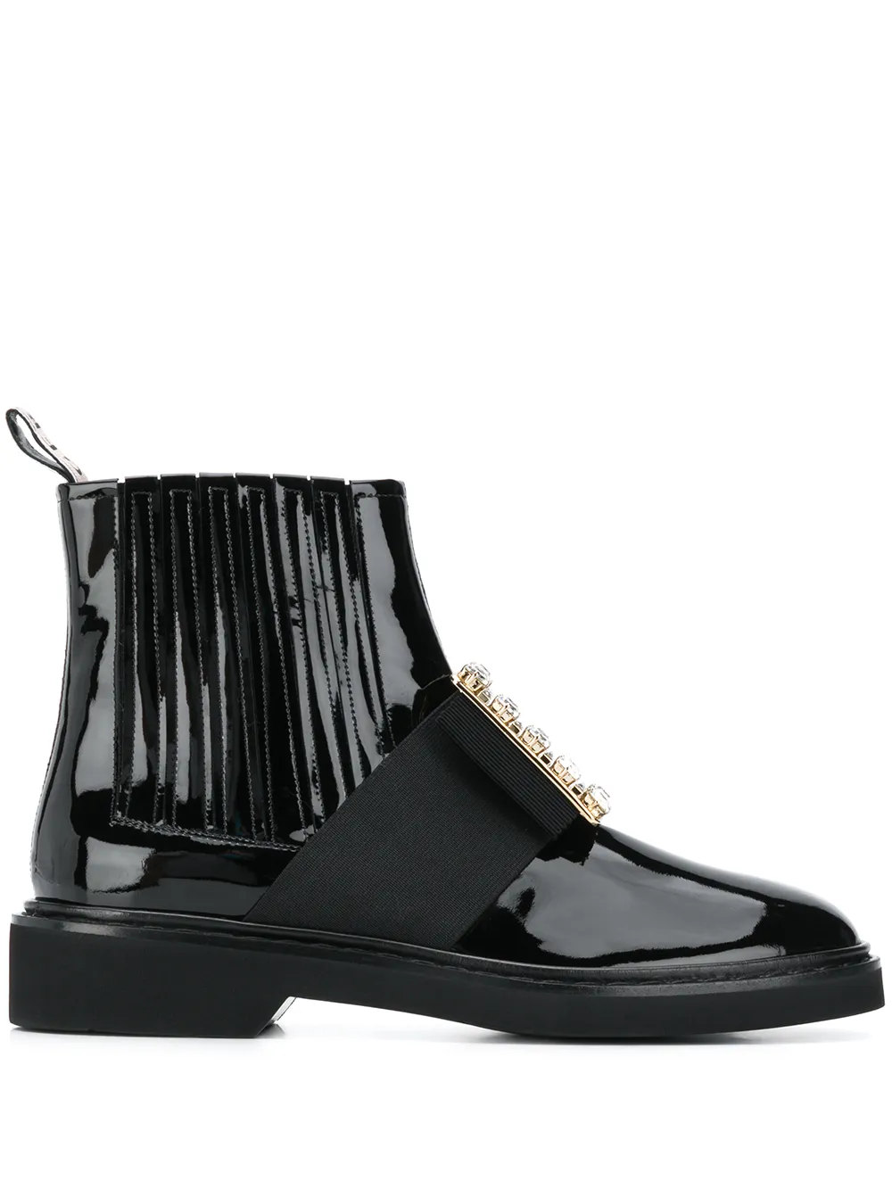 Roger Vivier crystal buckle-embellished ankle boots | Black | Image 1