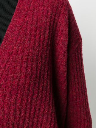 V-neck ribbed-knit cardigan展示图