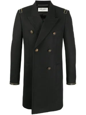saint laurent black coat