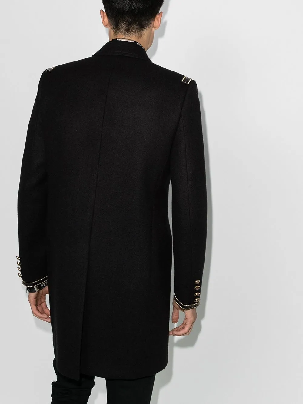 фото Saint laurent двубортное пальто