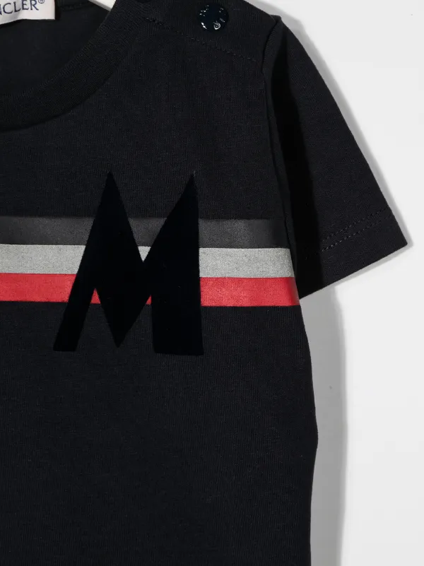 moncler tricolour t shirt
