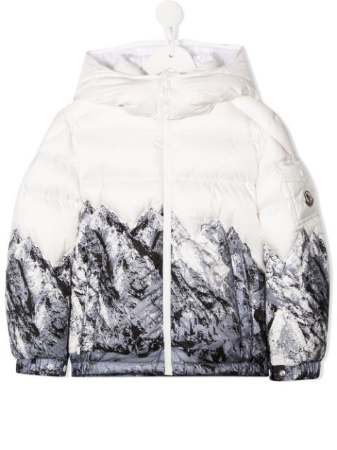 moncler mountain print jacket