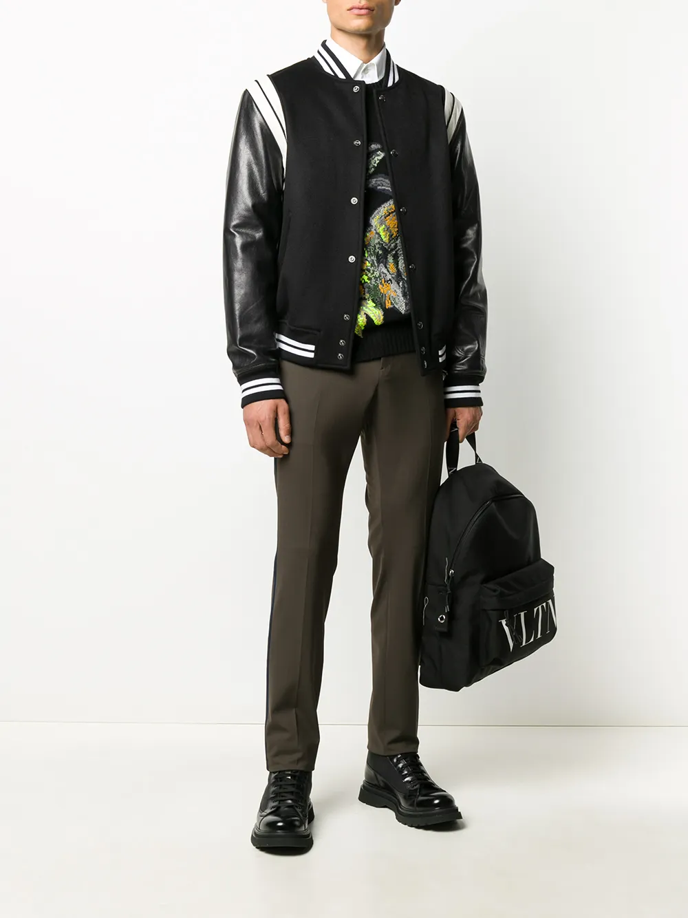 Valentino Garavani Slim-fit pantalon - Groen