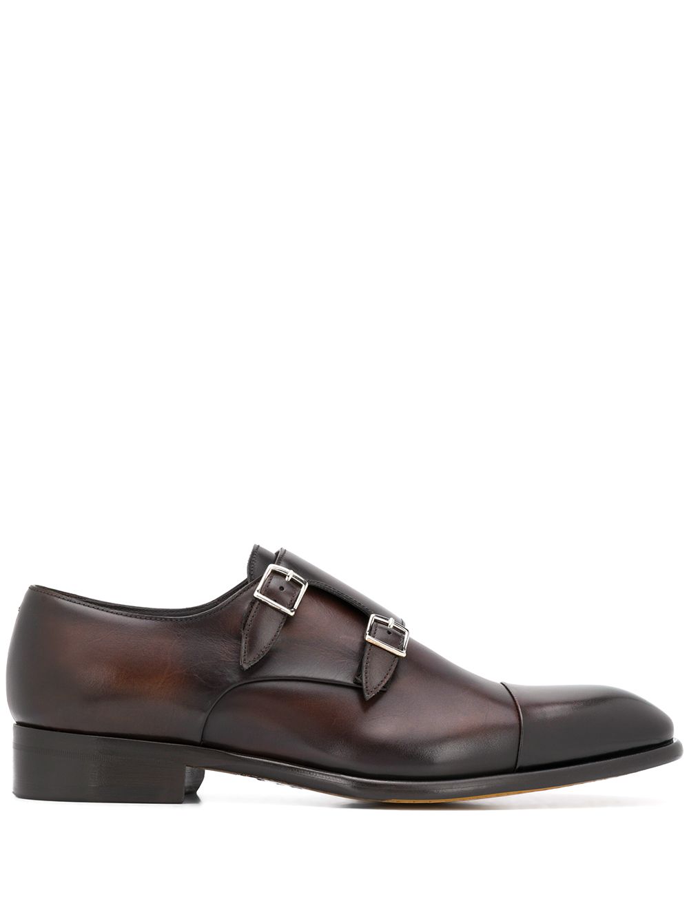 фото Doucal's monk strap leather shoes