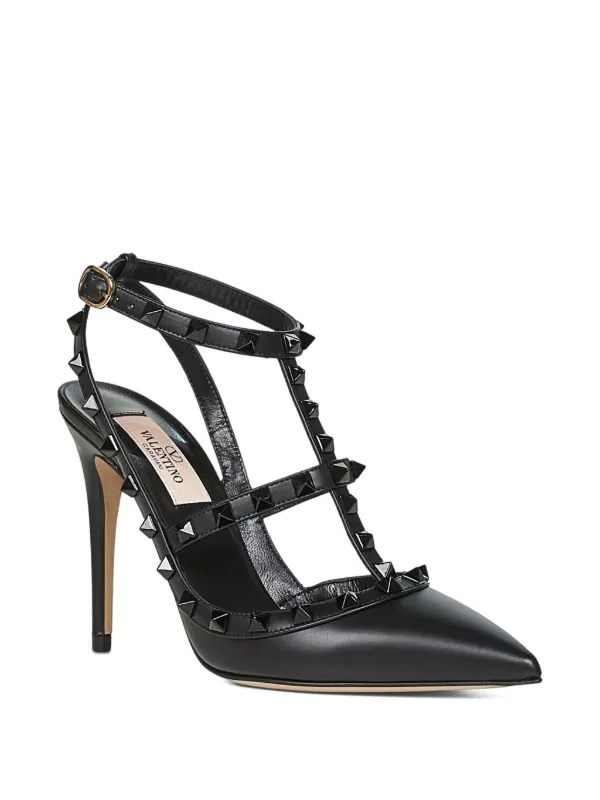 Valentino Garavani ロックスタッズ パンプス 100mm | ブラック