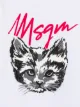 MSGM Kids cat print T-shirt