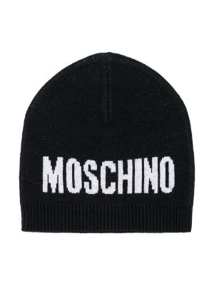 designer black beanie hat