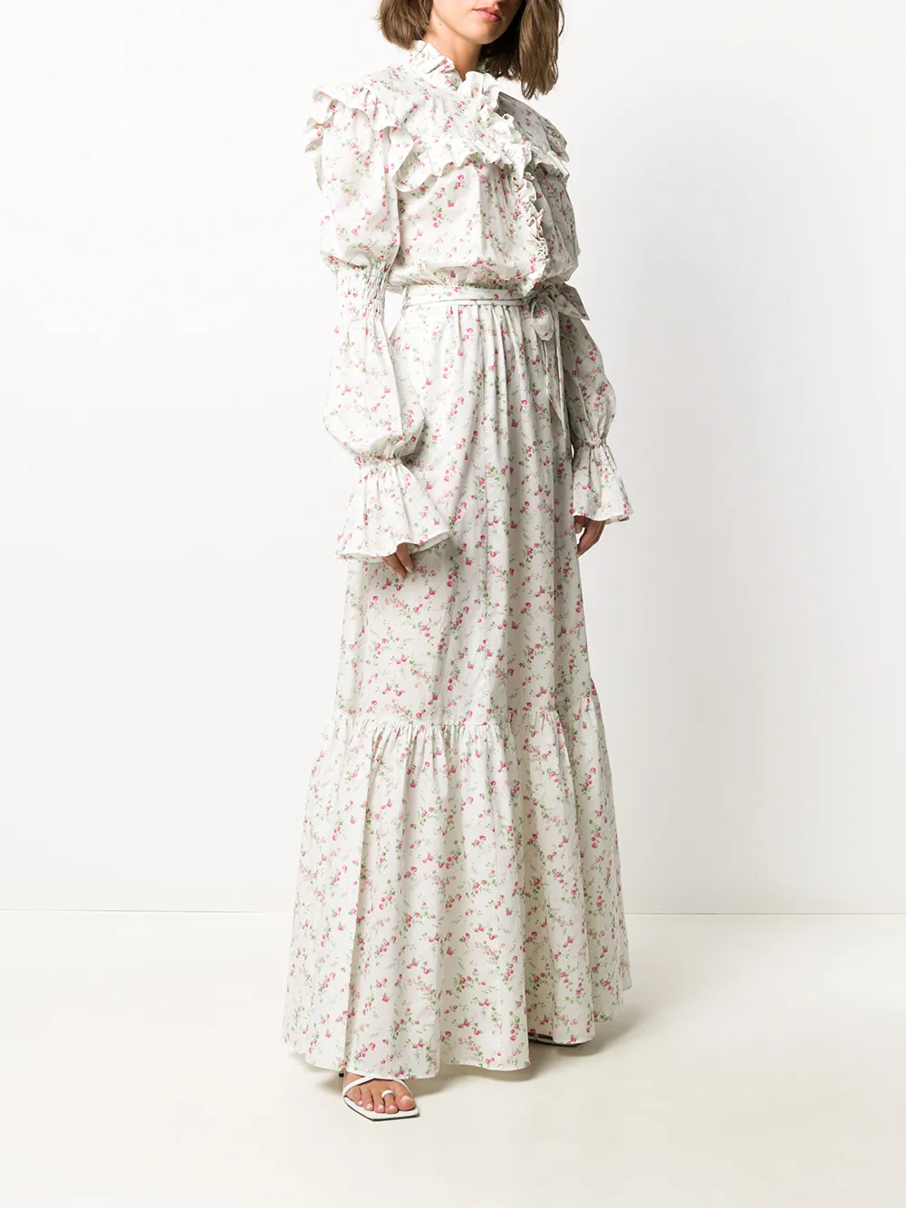 Floral Ruffle Maxi Dress