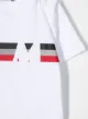 Moncler Enfant T-Shirt mit gestreiftem Logo