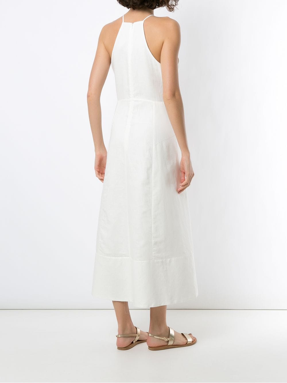 Osklen Linen Pin Midi Dress - Farfetch