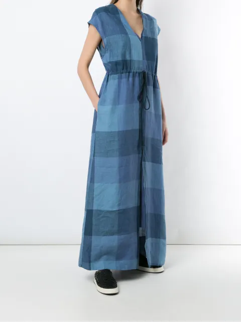 Osklen Linen Over Vichy Dress Farfetch