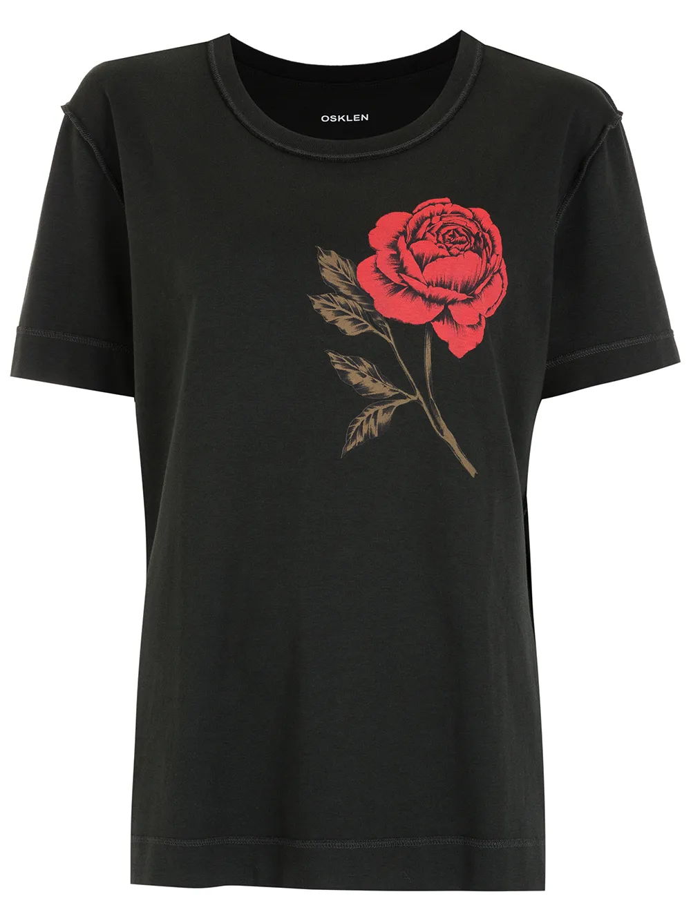 

Osklen floral print T-shirt - Black
