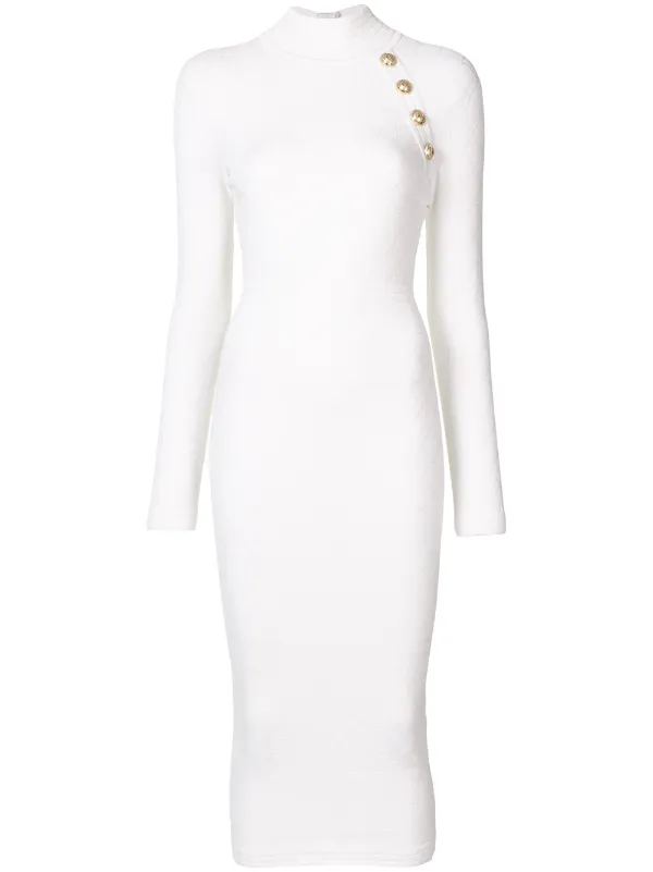 balmain midi dress