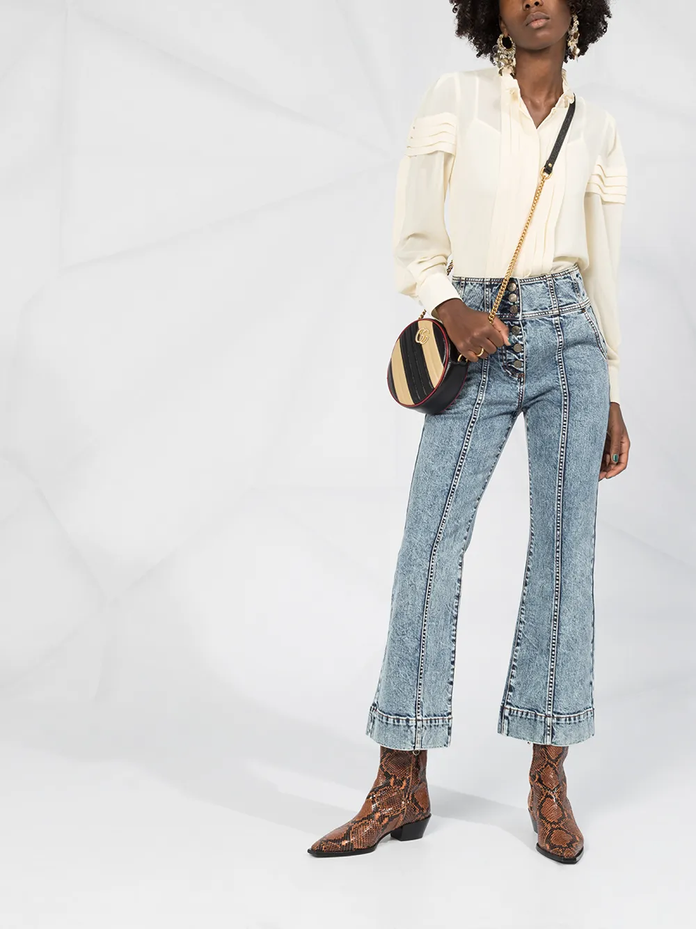 Image 2 of See by Chloé Puff-Shoulder blouse