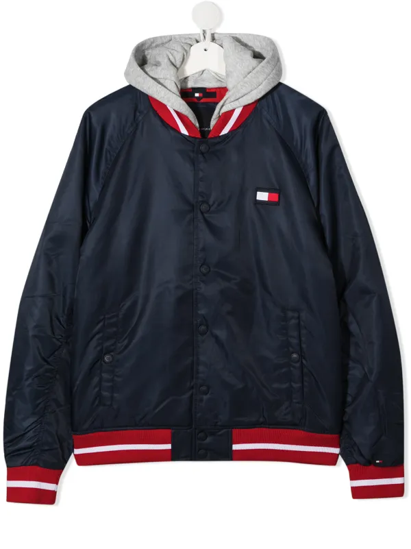 Hilfiger Two Tone Hooded Bomber 