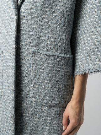 oversize tweed coat展示图