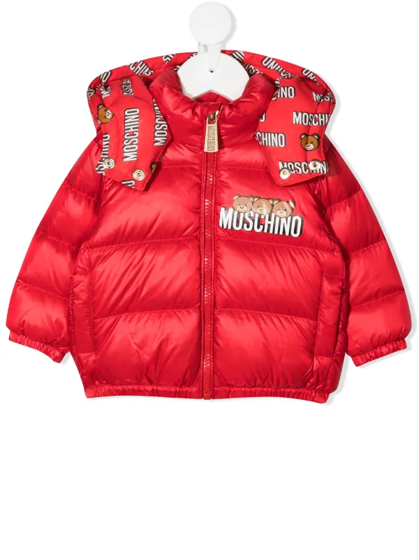 red teddy bear jacket