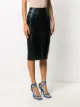Mugler embossed pencil skirt