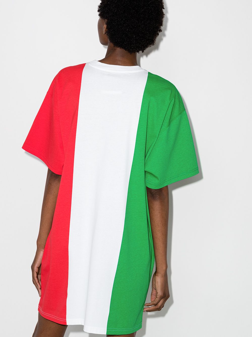 фото Moschino футболка с логотипом italian flag