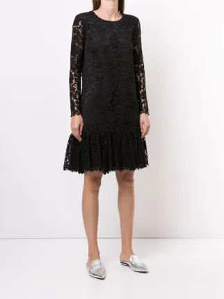 long sleeve corded lace dress展示图