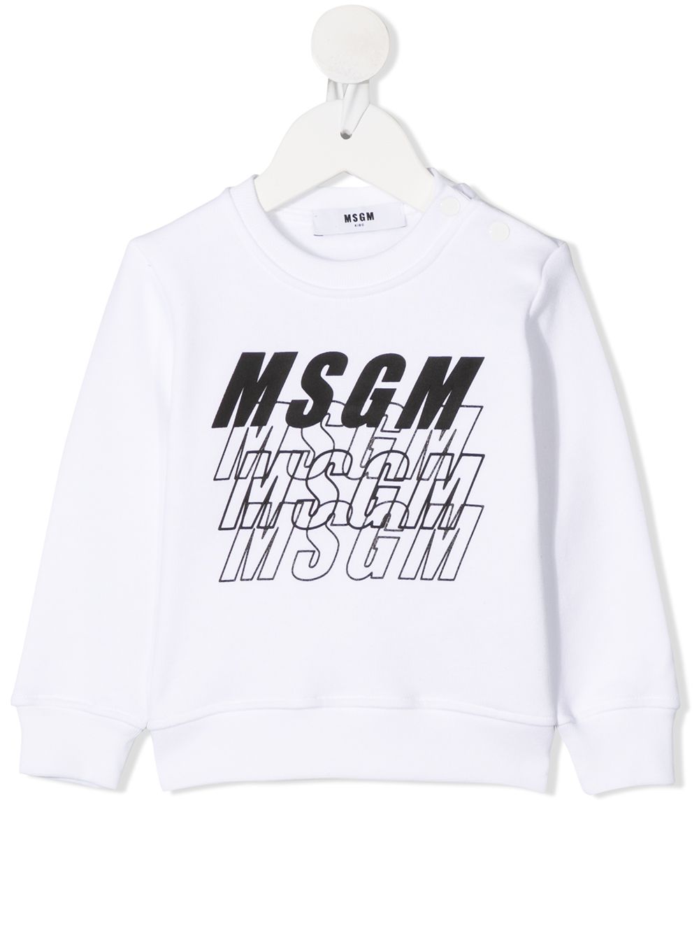 фото Msgm kids толстовка с логотипом