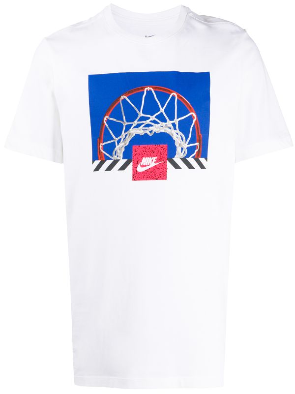 Nike all Print T Shirt White Cu Farfetch