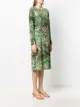 Alberta Ferretti scoop neck floral print dress