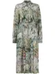Image 1 of Alberta Ferretti foliage print shirt dress