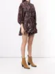 IRO Gala ruffled abstract-print playsuit